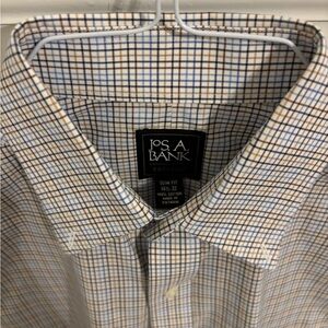 Jos. A. Bank Casual Button Down Shirt in Blue and Brown